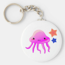 squid star fish hot summer keychains
