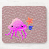 squid star fish hot summer mousepads