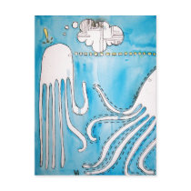 Squid Talk Postcards 1 by ERartgallery Squid Talk Postcards 1