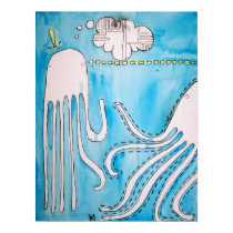 Squid Talk Poster 1 posters by ERartgallery Squid Talk Poster 1 posters