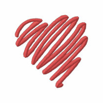 Squiggle Heart embroidered shirts by ZazzleEmbroidery Squiggle Heart embroidered shirts