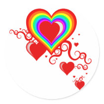 squiggle hearts. rainbowz. stickers by asyrum squiggle hearts. rainbowz. stickers