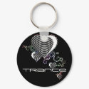 squiggle hearts. trance. keychains