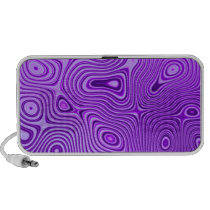 Squiggle Maze Purple Patterned Doodle speakers