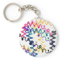 Squiggle Wave Keychain