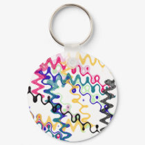 Squiggle Wave Keychain