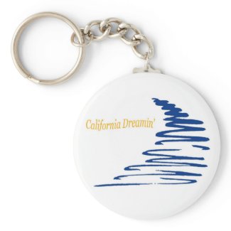 Squiggly Lines_California Dreamin' keychain keychain