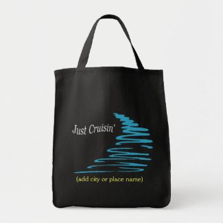 Squiggly Lines_Just Cruisin'_Aqua Template bag