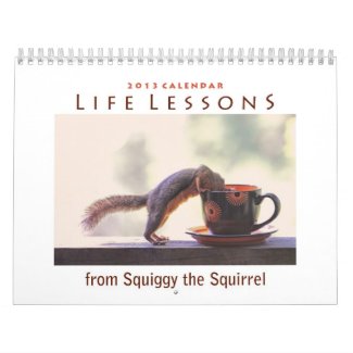 Squiggy the Squirrel 2013 Wall Calendar