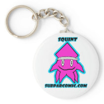 Squint with Name Keychain keychains