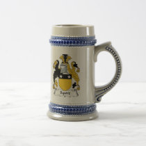 Squire Coat of Arms Stein - Family Crest mugs
