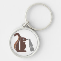 Squirrel 0025 nc keychain