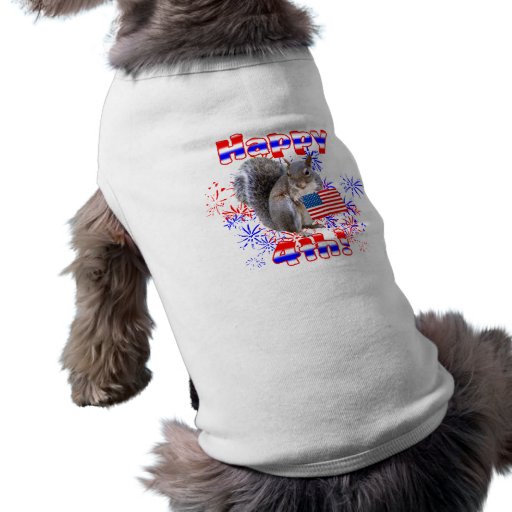 Squirrel 4th of July Pet Shirt