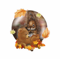 Squirrel and Bear Ornament photo sculptures by fuzzbuttcafe Squirrel and Bear Ornament photo sculptures