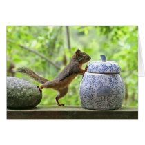 Squirrel and Cookie Jar Card