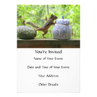 Squirrel and Cookie Jar Personalized Announcements