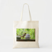 Squirrel and Cookie Jar Tote Bags