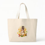 Squirrel and Fall Leaves Tote Bags