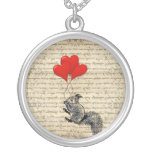 Squirrel and heart balloons custom jewelry