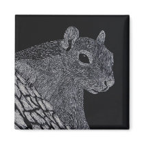 Squirrel Art Magnet