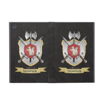 Squirrel Battle Crest Black iPad Mini Case