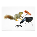 Squirrel BBQ Invitation