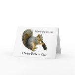 Squirrel Beer Father's Day Card cards