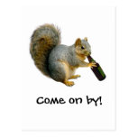 Squirrel Beer Post Card
