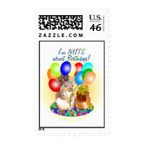 Squirrel Birthday stamps