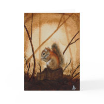 Squirrel Blank Greeting Card