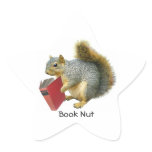 Squirrel Book Nut Sticker stickers