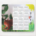 Squirrel calendar mousepad