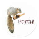 Squirrel Champagne Party! stickers