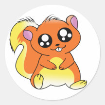Squirrel Chan Sticker