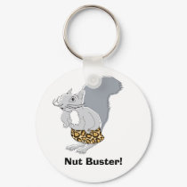 Squirrel Character Mr. Nutz, Nut Buster! keychains by artquest Squirrel Character Mr. Nutz, Nut Buster! keychains