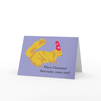 Squirrel Christmas Card card
