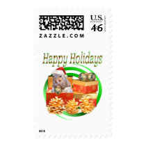 Squirrel Christmas postage