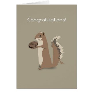 Squirrel Congratulations Card