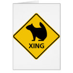 Squirrel Crossing Highway Sign cards
