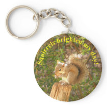 Squirrel Day Brightener keychains