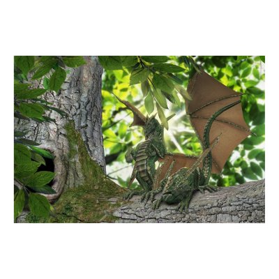 Squirrel Dragons Print by lydian