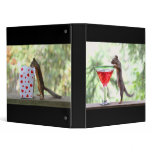 Squirrel Drinking a Cocktail binders
