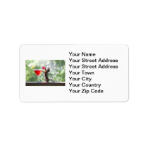 Squirrel Drinking a Cocktail Custom Address Labels