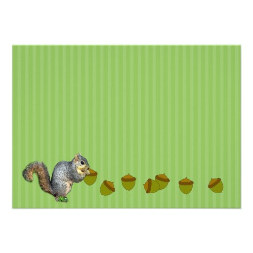 Squirrel Family Reunion Custom Invites