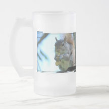 Squirrel Frosted Beer Mug