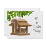 Squirrel Garden Party Invitation