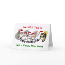 Squirrel Hugger Christmas Card by SquirrelHugger Squirrel Hugger Christmas Card