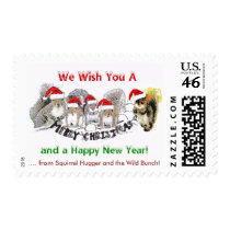 Squirrel Hugger's Christmas Postage Stamp