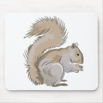 Squirrel Illustration mousepads