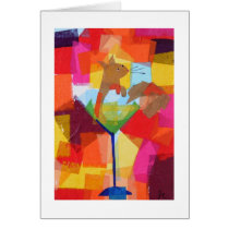 Squirrel in a Martini Glass cards